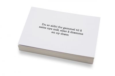Kort - Aldri for gammel