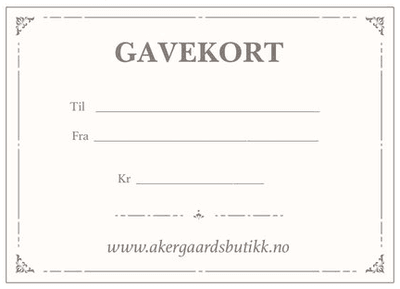 Gavekort