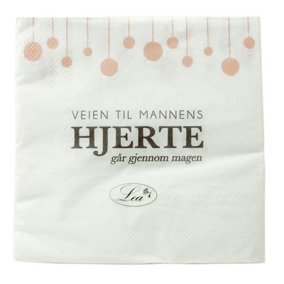 Serviette - veien til en manns hjerte