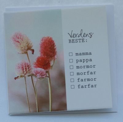 Minikort - Verdens beste