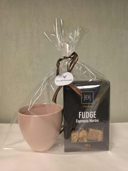 Gavepakke - Kopp & fudge