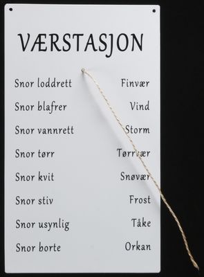Skilt - Værstasjon