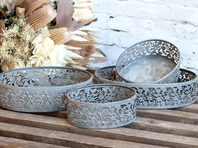 Hovedbilde Fat m. blondekant sett av fire