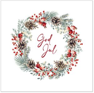 Hovedbilde Servietter - God Jul (krans)