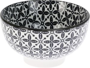 Hovedbilde Sk&aring;l - sort og hvit m&oslash;nstret