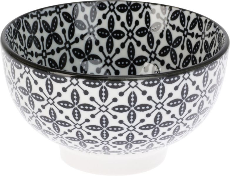 Skål - sort og hvit mønstret